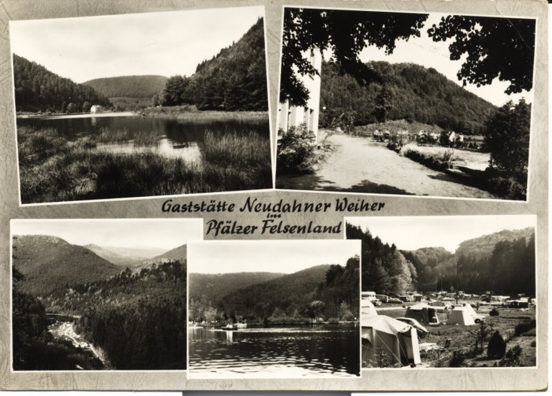 Der Neudahner Weiher in den 1950er Jahren
